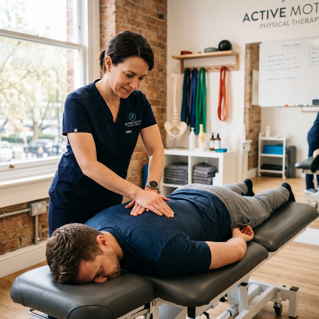 Orthopaedic physiotherapy session